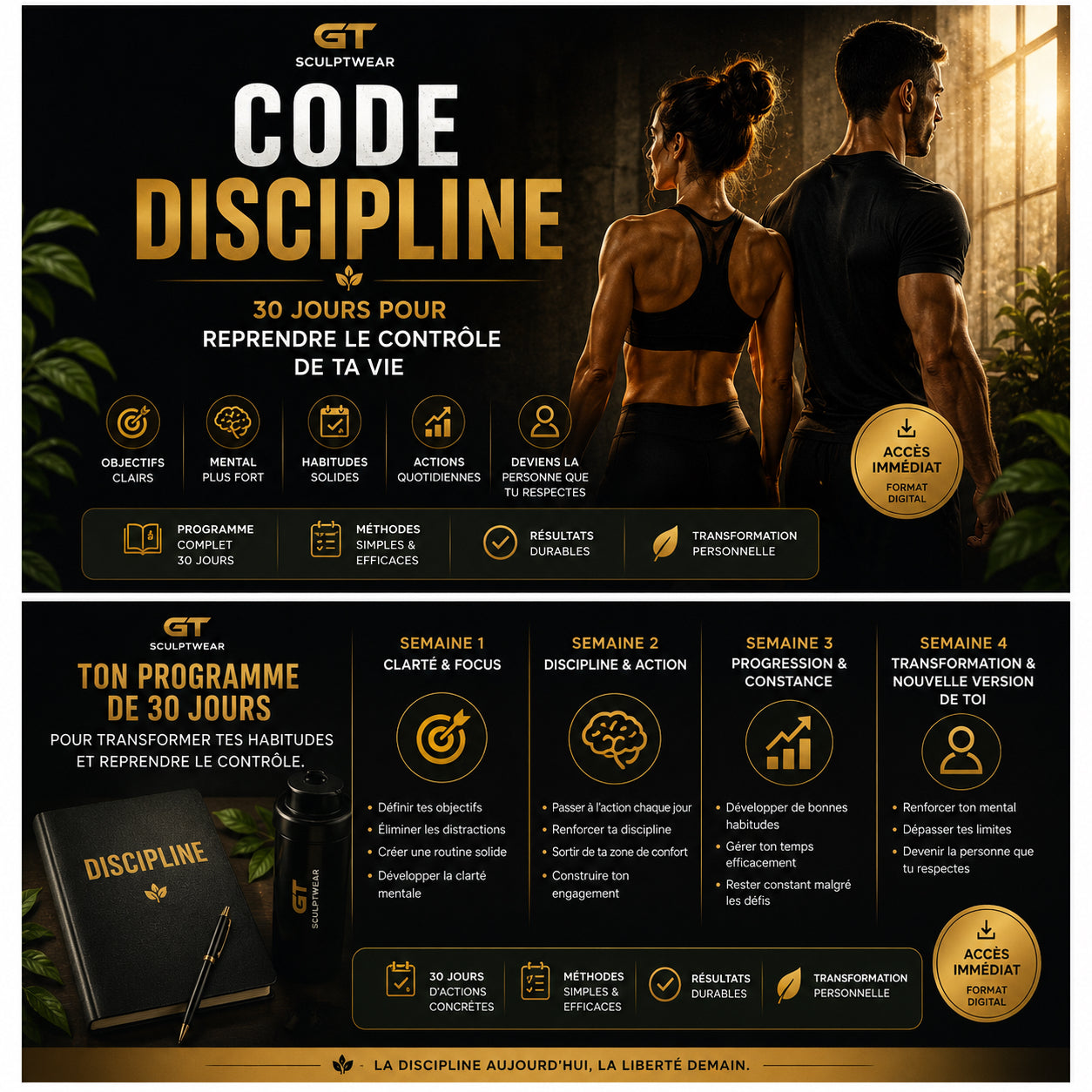 Code Discipline – 30 Jours pour Reprendre le Contrôle de ta Vie