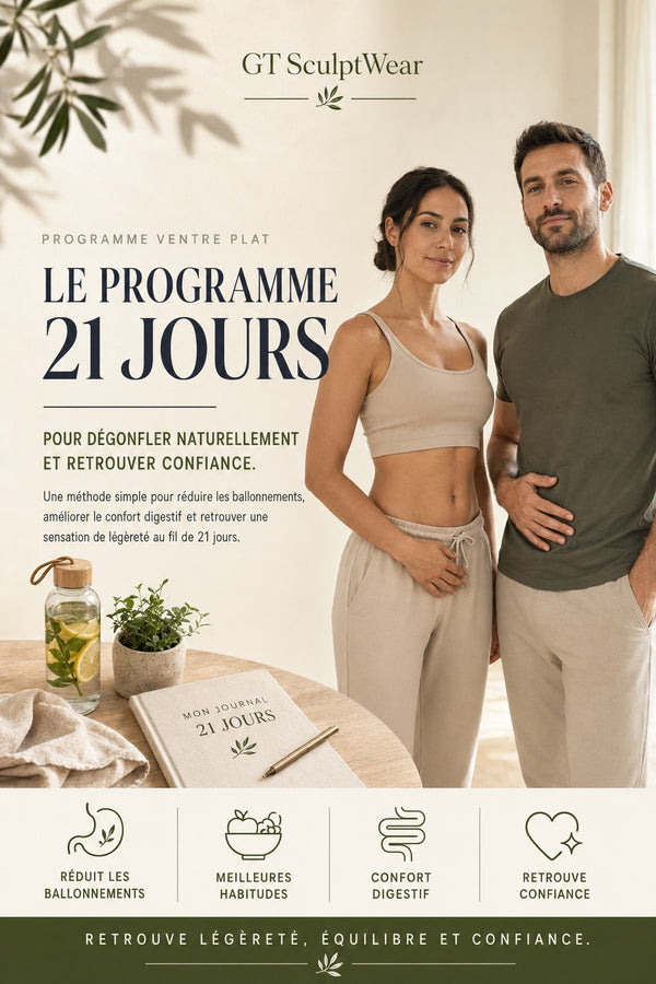 Le Programme 21 Jours — Réduire les Ballonnements et Retrouver Confiance